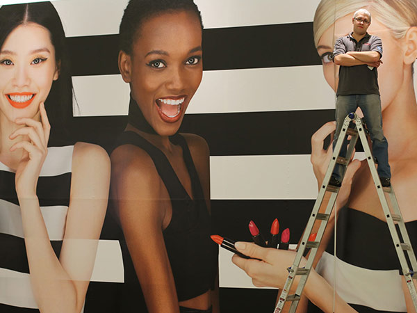  Printed mural installation